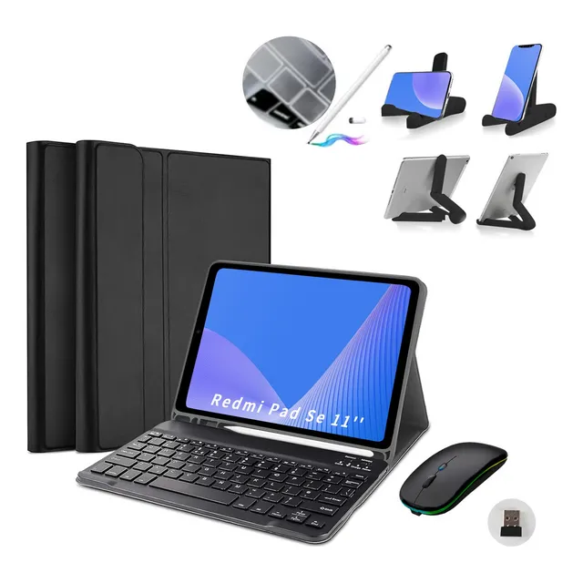 Funda C/teclado+mouse+lápiz Para Xiaomi Redmi Pad Se 11'' Ñ
