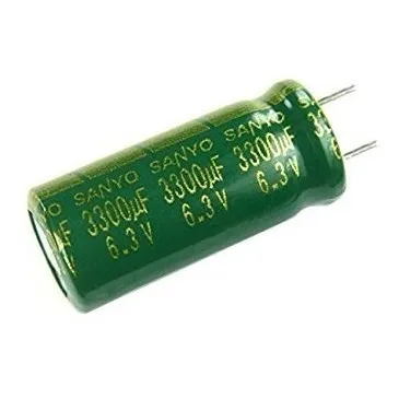 Pack De 12 Condensador Electrolítico 3300uf 6.3v 105°c Sanyo