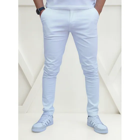 Pantalon Skinny De Gabardina Strech John Silver Para Hombre