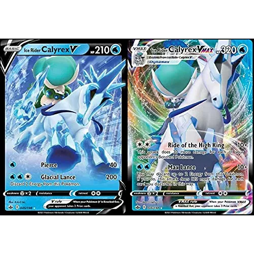 Tarjeta Pokémon Ice Rider Calyrex Vmax Y V Chilling Reign Ul