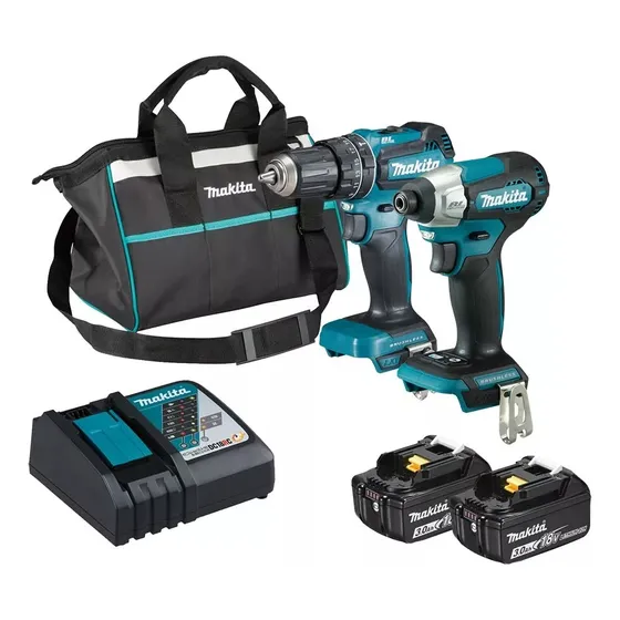 Kit Combo Parafusadeira Impacto 18v 3ah Makita Dtd157 Dhp485