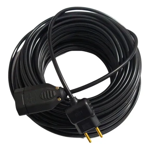 Extensão Eletrica 30 Metros Reforçada Profissional 10/20a Cor Preto Ms Eletro Eletrônica