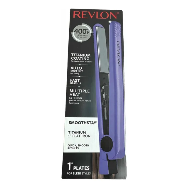 Plancha Alaciadora De Cabello De Titanio De 1 Revlon Color Violeta