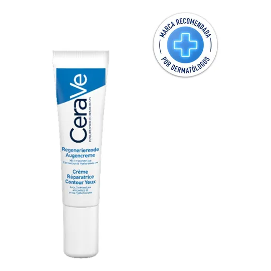 Crema Reparadora Para Contorno De Ojos CeraVe día/noche para todo tipo de piel de 14mL/14g +25 años