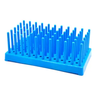 De Secado De Plástico Azul Para 50 Tubos De 16 Mm De Secado De Plástico Azul Para 50 Tubos De 16 Mm
