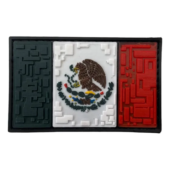 Parche Bandera México Pvc Con Velcro