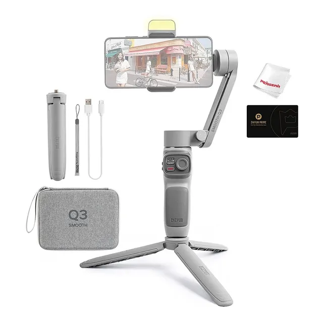 Gimbal Zhiyun Smooth Q3 Combo Estabilizador Celular Tripode!