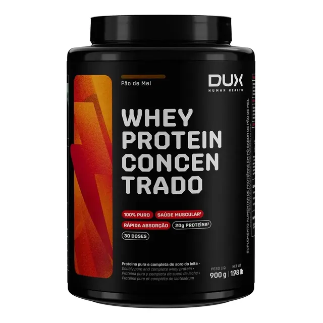 Whey Protein Concentrado Dux Company Pó 900g