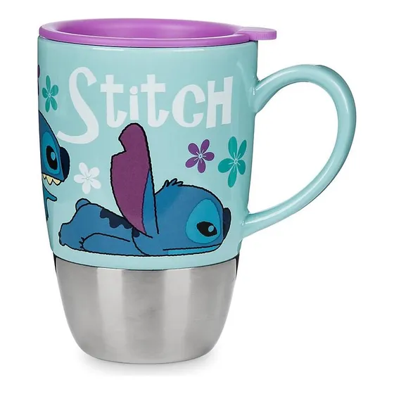 Taza De Viaje De Cerámica De Cerámica De Disney Stitch