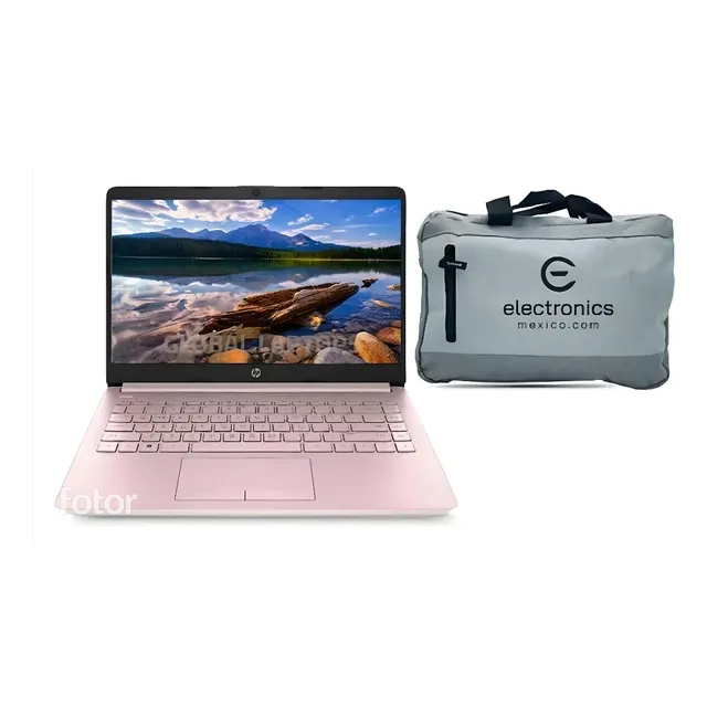 Laptop Hp 14 Hd, Intel Celeron N4120, 4gb Ram, 128gb Emmc, Windows 11 Home, Color Oro Rosa