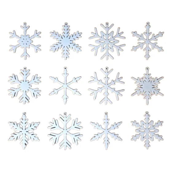 Bambalinas Copos De Nieve Pla Plástico