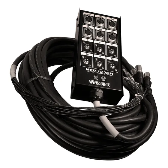 Multicabo Medusa 12 Vias 15 Metros 6 Xlr / 6 P10