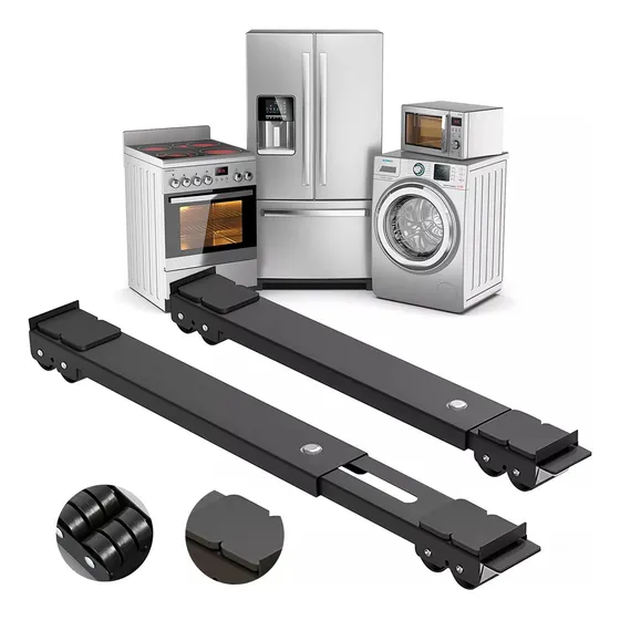 Base Retráctil Ajustable Para Lavadora Con Ruedas Soporte Compacto De Refrigerador, Rodillo Móvil Para Muebles Pesados Rodillo Extensible Portátil Soporte Telescópico Para Frigorífico Nevera Secadora
