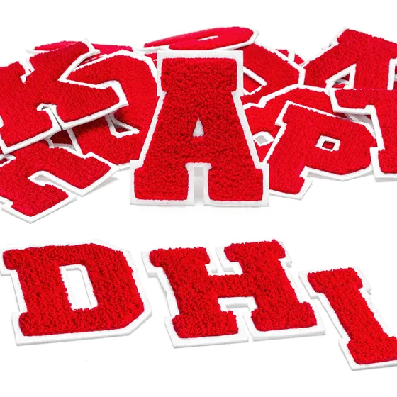 Dahi Shop 26 Parche Letra Roja Equipo Universitario Para S X