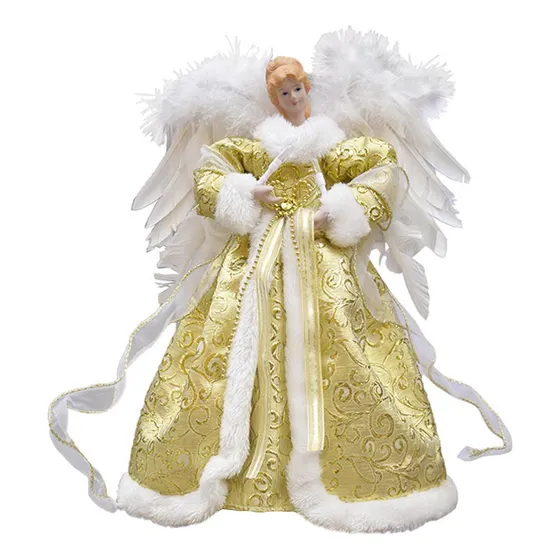 Mc Figura Iluminada Con Adorno De Ángel De Árbol De Navidad