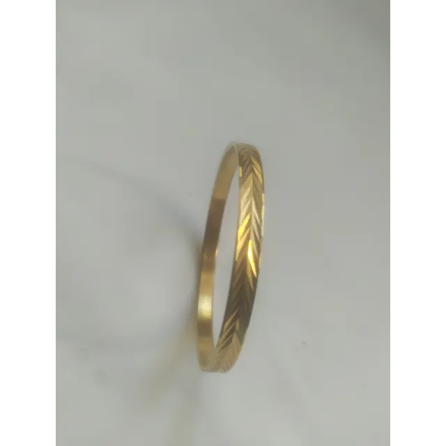 Pulsera Enchapada En Oro 18 K Para Niña Diámetro 5,5cm