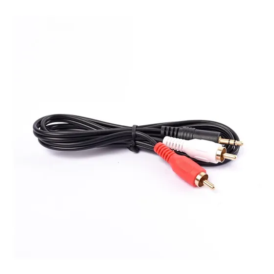 Cable 2 Rca Macho A Ficha Stereo 3.5mm 1,20 Mt Maverick