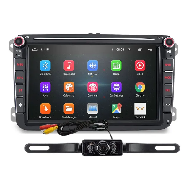 Estereo Android Vw Jetta Mk6 Bora Vento + Camara Portaplaca 