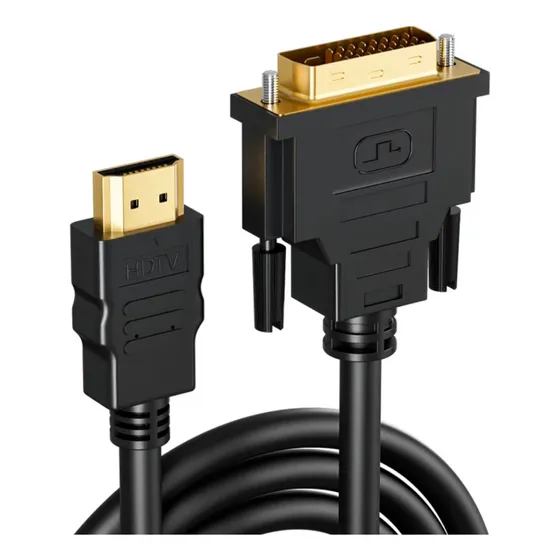 Cable Hdmi A Dvi 24 + 1  1.5 Mts 1080 Apple Pc Windows Ps4