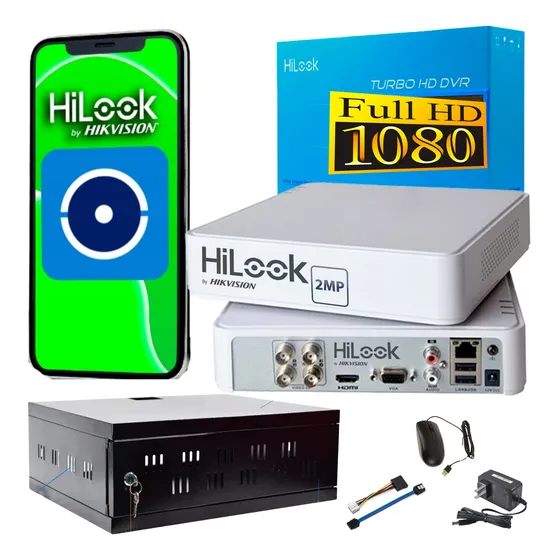 Mini Dvr Hd 4 Canales 1080p Hilook By Hikvision