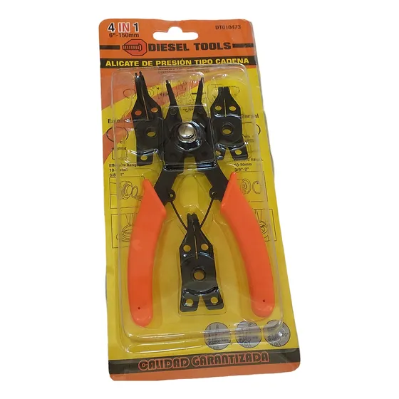 Alicate De Presión Tipo Cadena Saca Reten Diesel Tools