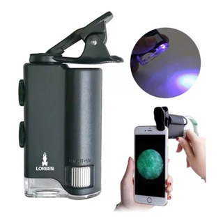 Microscopio Lupa Aumento 800x Celular Luz Uv Telescopio Microscopio Lupa Aumento 800x Celular Luz Uv Telescopio