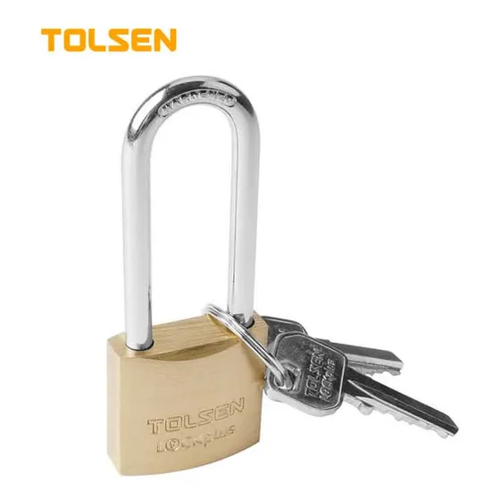 Candado De 50mm Tolsen 2 Llaves Cuello Largo Somos Tienda