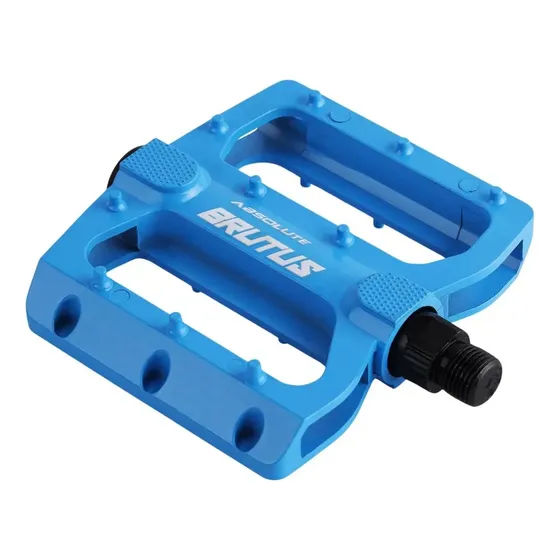 Pedal Absolute Brutus Plataforma Bmx 9/16 Grau Azul Claro