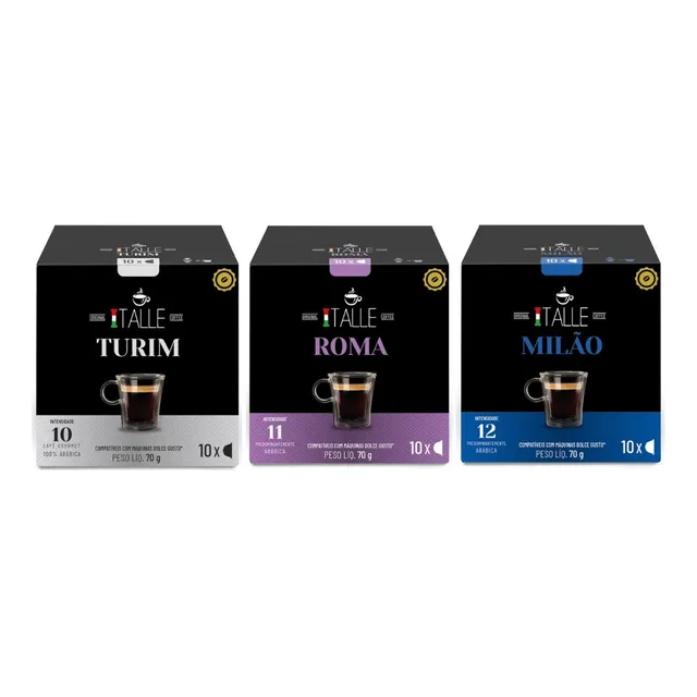 Cápsula Café Compatíveis Dolce Gusto Café Italle Coffee 30