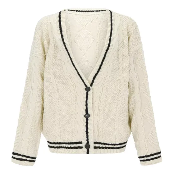 Camisa De Lana Folclore De Cardigan Taylor Swift Moda Blanco