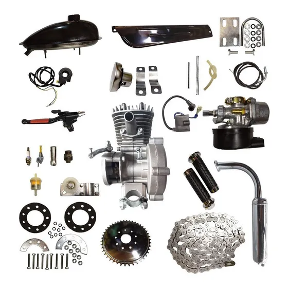 Kit Motor Prateado 2 Tempos Tipo 80cc Bike Motorizada
