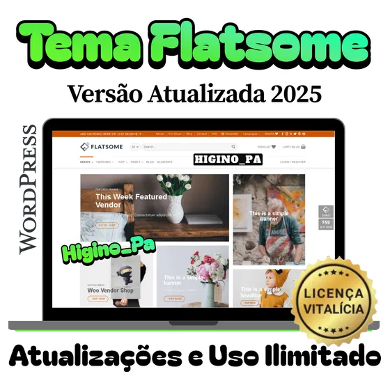 Tema Wordpress Flatsome + Atualizações