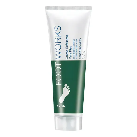 Crema Exfoliante Nocturna Para Pies Avon Foot Works 80g