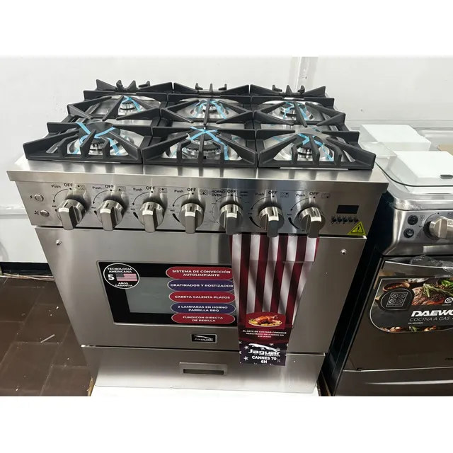 Cocina Jaguar Semi Industrial 6hornillas