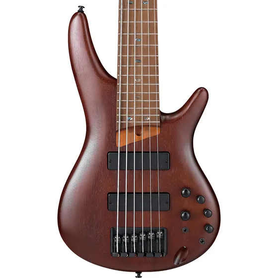 Ibanez Sr506e-bm Bajo Eléctrico 6 Cuerdas Natural Caoba Acabado del cuerpo Mate Color Brown mahogany