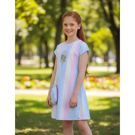 Vestido Infantil Temático Com Aplique De Sorvete Blogueira