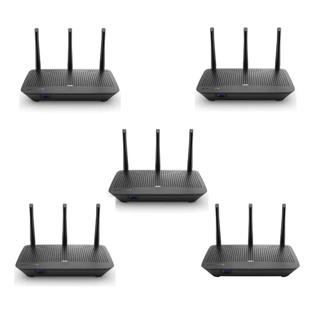 Kit 5 Router Linksys Max-stream Mod.7430/doble-banda/gigabit