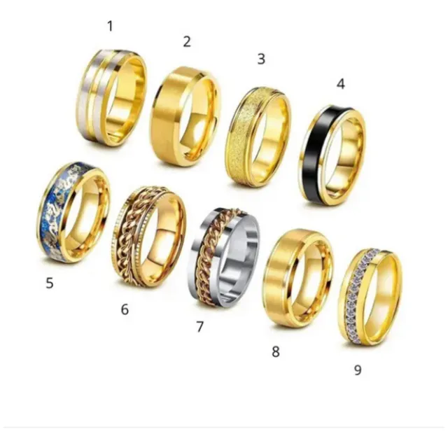 Anillos Para Damas Y Caballeros Acero Inoxidable