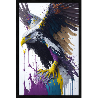 Quadro Decorativo Artístico 90x60 Figuras Moldura Virtual 3d Cor Img03 Armação Preto Quadro Decorativo Artístico 90x60 Figuras Moldura Virtual 3d Cor Img03 Armação Preto