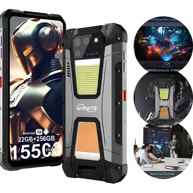 Celular Unihertz Tank2 Indestrutivel 16gb 256gb 4g  Projetor