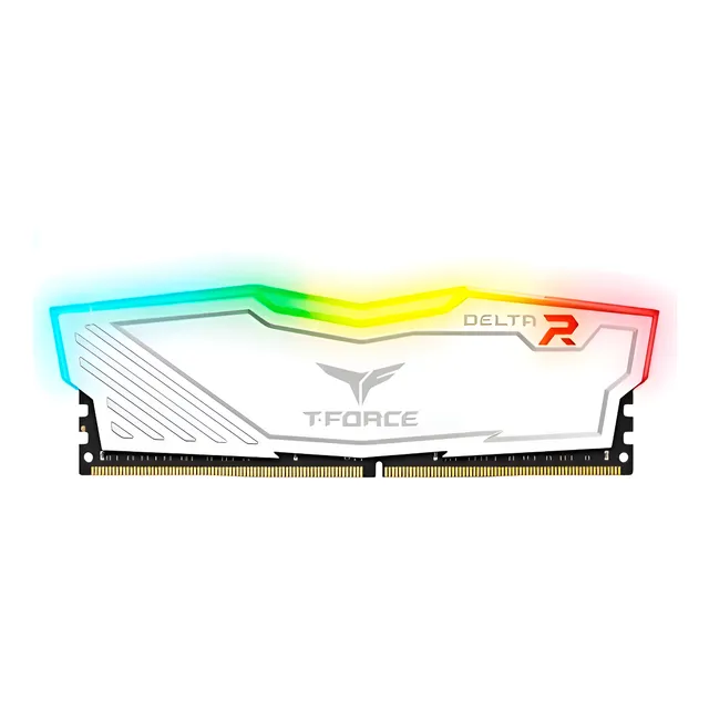 Memoria Ram Ddr4 8gb 3200mhz Rgb Teamgroup T-force Pc Blanco