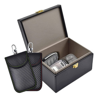Caixa Faraday Com 2 Bolsas Faraday, Protetor De Chaveiro, Caixa Faraday Com 2 Bolsas Faraday, Protetor De Chaveiro,