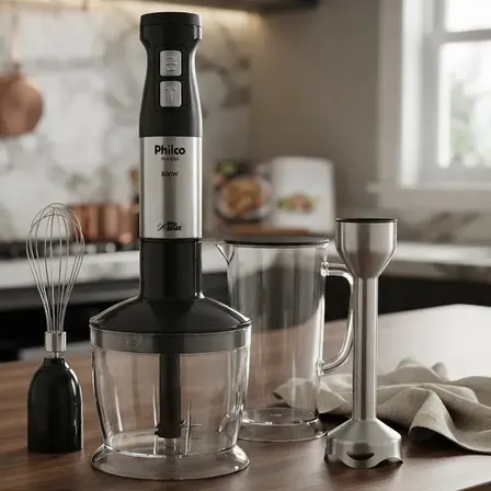 Mixer Philco Pmx2000 3 Em 1 Inox 800w cor preto
