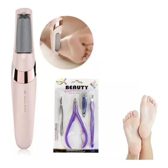 Pack Removedor Callos Durezas Pies + Kit Cortar Cuticulas