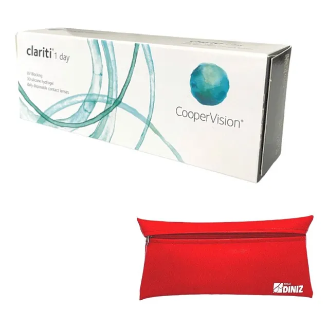 Lente De Contato Diária Clariti Coopervision Grau + Brinde