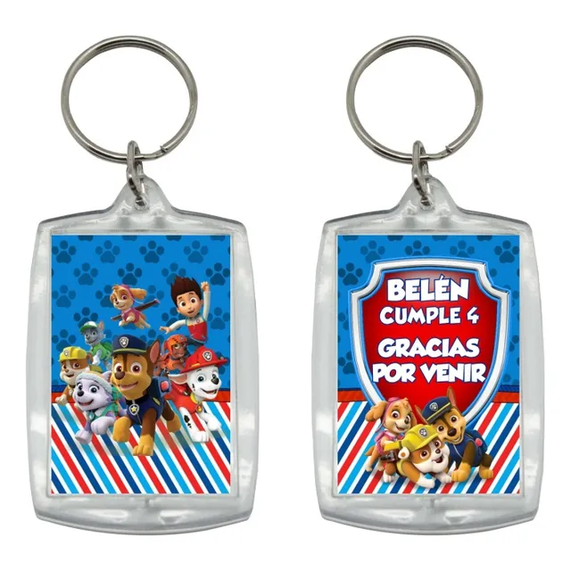 Llaveros Paw Patrol Acrílico Personalizados 