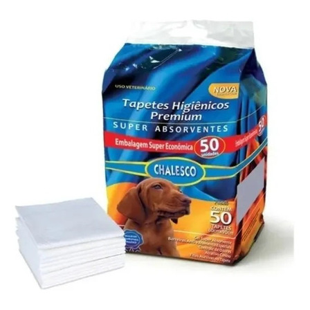 Tapete Higiênico Antivazante Absorvente P/ Cachorro 50 Un Tapete Higiênico Antivazante Absorvente P/ Cachorro 50 Un