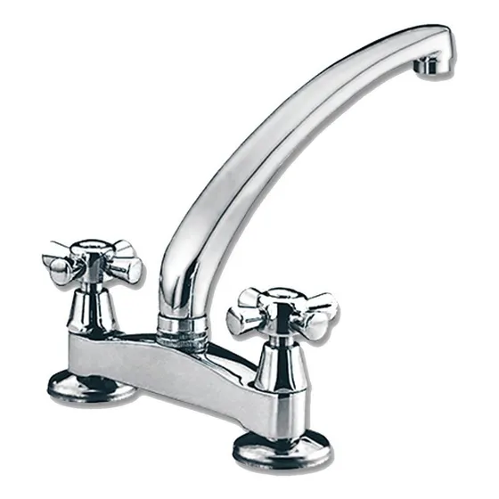 Peirano 835/C grifo de cocina doble comando Murcia cromo acabado cromado