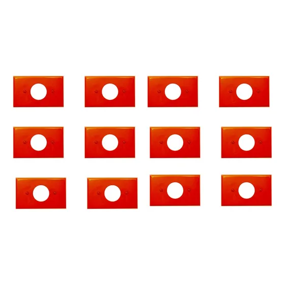 Fleximatic 8147 Pack Placa Abs Una Ventana Naranja Modelo U