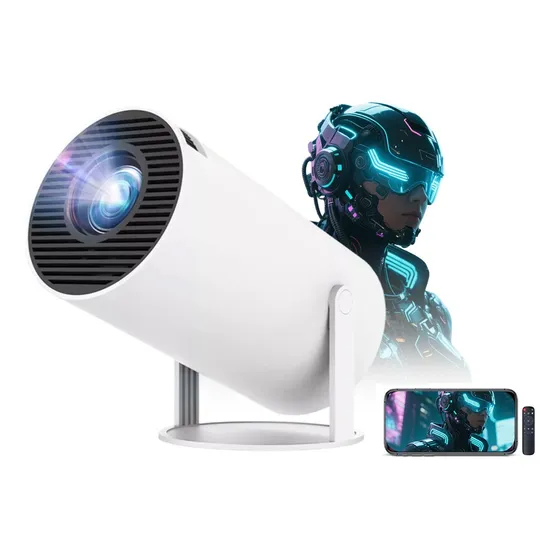 Proyector Mini Cañon Led 4k Smart Tv Android 8000 Lúmenes
